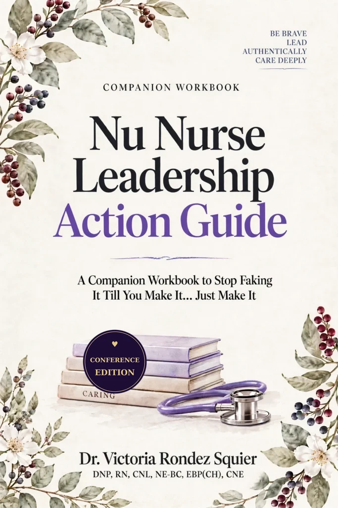 Nu Nurse Leadership Action Guide workbook cover